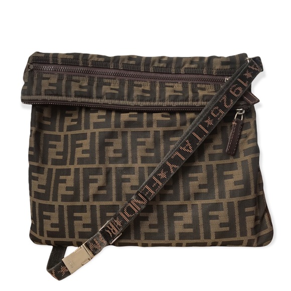 Fendi Zucca Print Convertible Crossbody Fanny Pack Shoulder Bag - Picture 10 of 16
